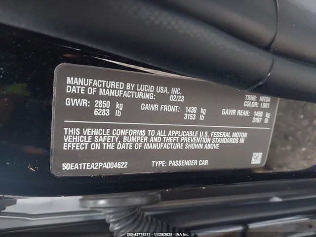 2023 LUCID AIR 50EA1TEA2PA004622 Photo 8