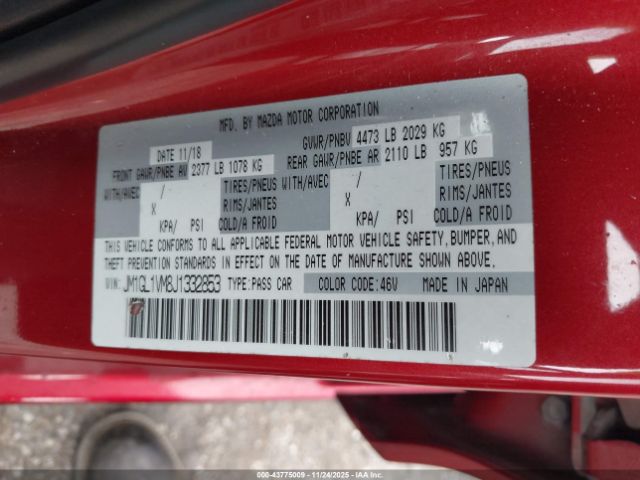 2018 MAZDA MAZDA6 JM1GL1VM8J1332853 Photo 8