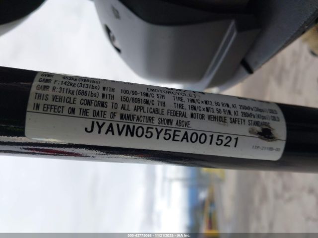 2014 YAMAHA XVS950 JYAVN05Y5EA001521 Photo 9