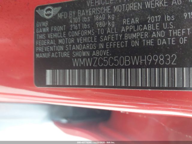 2011 MINI COOPER S COUNTRYMAN WMWZC5C50BWH99832 Photo 8