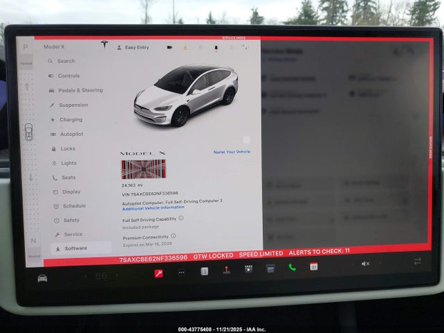 2022 TESLA MODEL X 7SAXCBE62NF336596 Photo 6