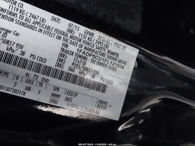 2015 FORD C-MAX ENERGI 1FADP5CU1FL121934 Photo 8