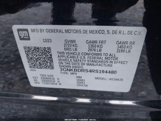 2024 CHEVROLET BLAZER 3GNKBDRS4RS194480 Photo 8
