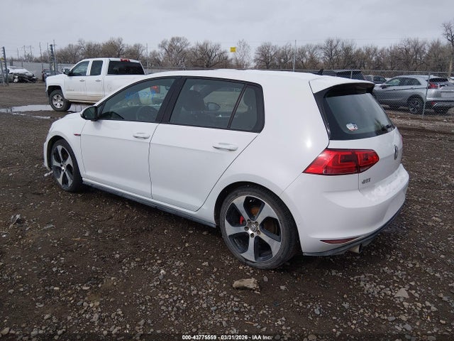 Продаж на аукціоні авто 2017 Volkswagen Golf Gti Autobahn 4-door/s 4-door/se 4-door/sport, vin: 3VW4T7AU2HM075565, номер лоту: 43775559
