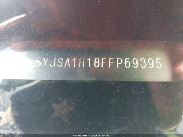 43775667 :رقم المزاد ، 5YJSA1H18FFP69395 vin ، 2015 Tesla Model S 60/70/85 مزاد بيع