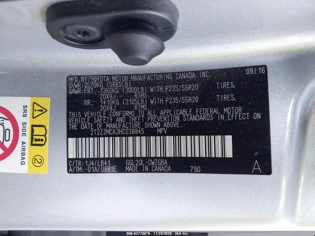 2T2ZZMCA3HC038845 Lexus RX 350