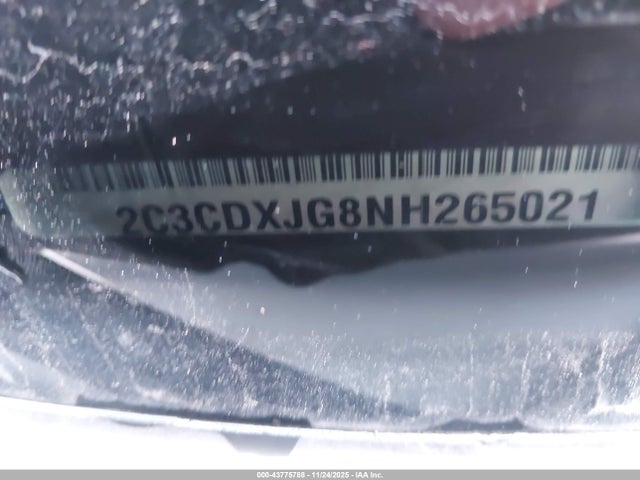 2C3CDXJG8NH265021 Dodge Charger Sxt Awd