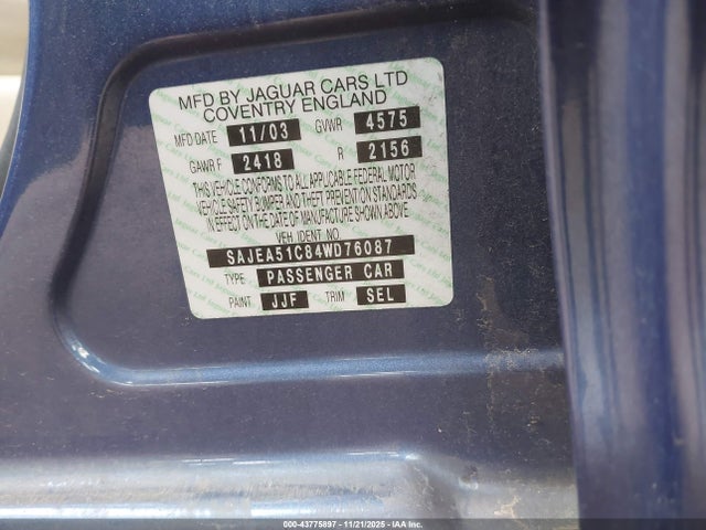 2004 JAGUAR X-TYPE SAJEA51C84WD76087 Photo 8
