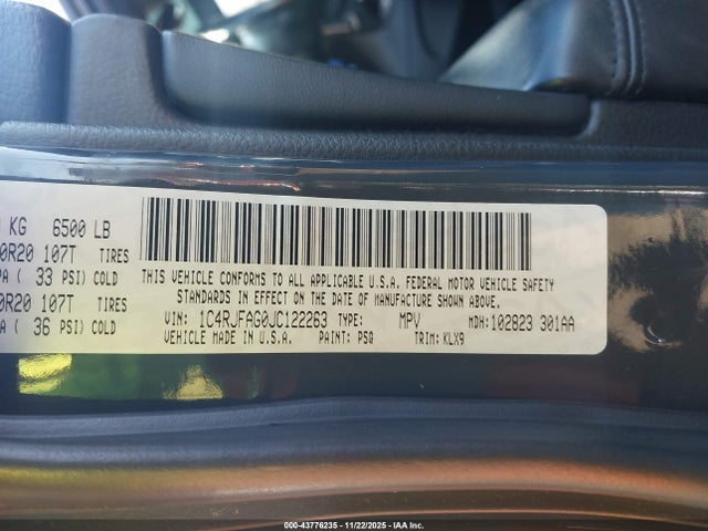 Продаж на аукціоні авто 2018 Jeep Grand Cherokee Altitude 4x4, vin: 1C4RJFAG0JC122263, номер лоту: 43776235