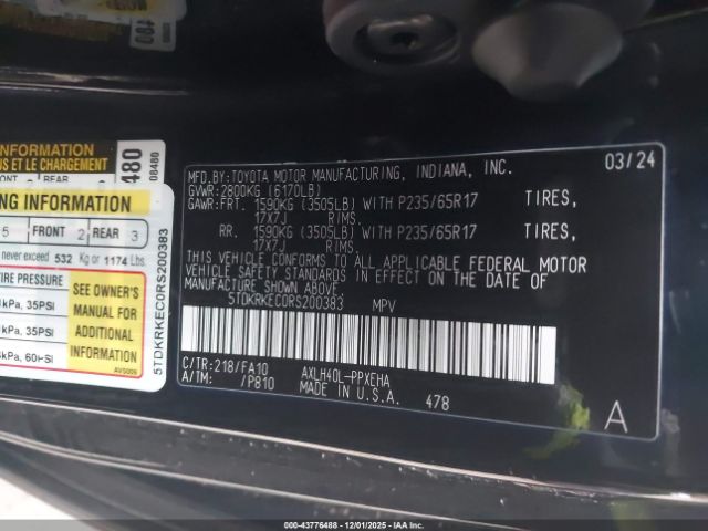 2024 TOYOTA SIENNA 5TDKRKEC0RS200383 Photo 8