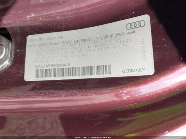 2014 AUDI A5 WAULFAFH9EN003419 Photo 8