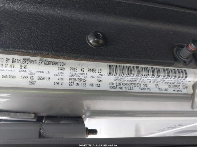 2002 JEEP WRANGLER 1J4FA39S72P708070 Photo 8