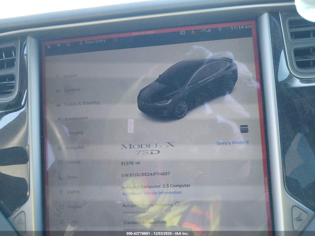 2018 TESLA MODEL X 5YJXCBE24JF114887 Photo 6