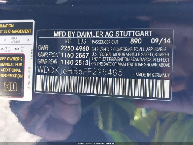 2015 MERCEDES-BENZ E 400 WDDKJ6HB6FF295485 Photo 8