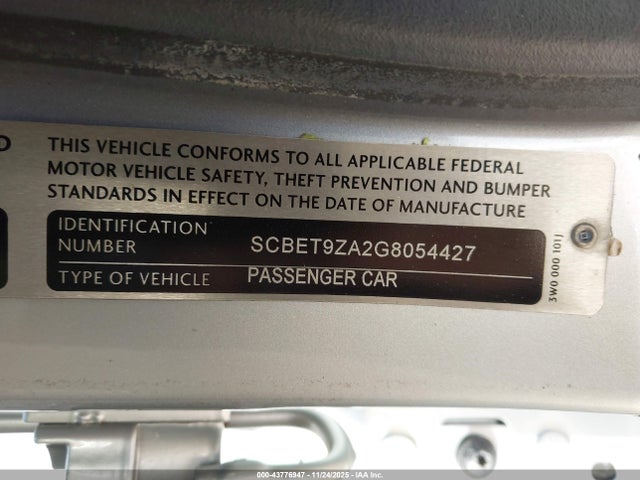 2016 BENTLEY FLYING SPUR SCBET9ZA2G8054427 Photo 8