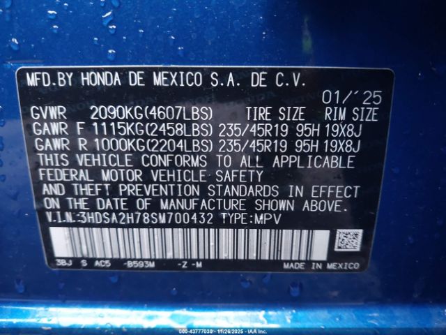 2025 ACURA ADX 3HDSA2H78SM700432 Photo 8