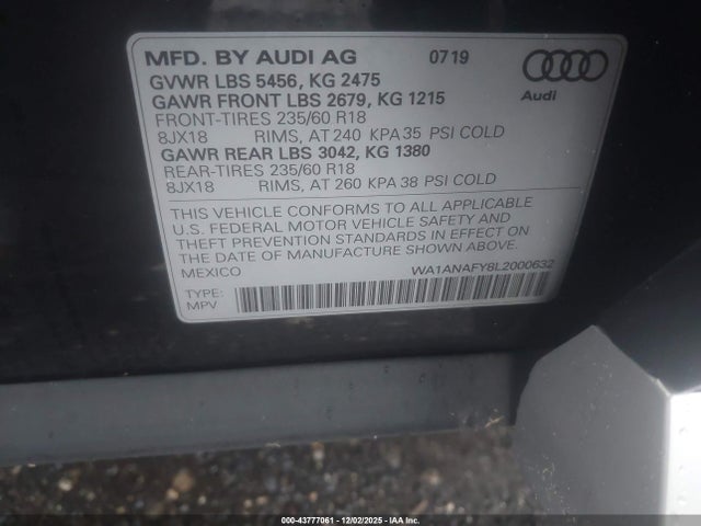 2020 AUDI Q5 WA1ANAFY8L2000632 Photo 8