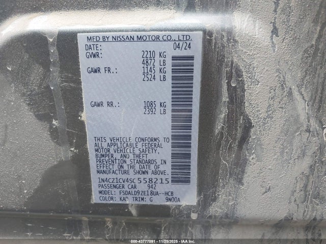 1N4CZ1CV4SC558215 Nissan Leaf Sv Plus