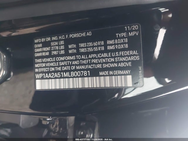 2021 PORSCHE MACAN WP1AA2A51MLB00781 Photo 8
