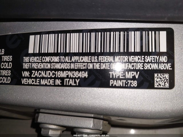2021 JEEP RENEGADE ZACNJDC16MPN36494 Photo 8
