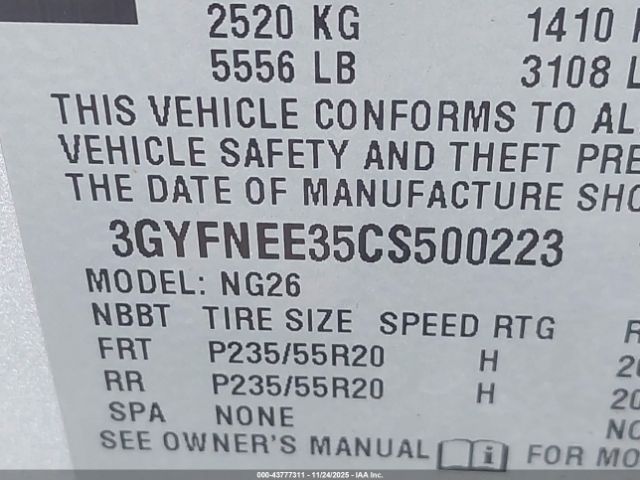 2012 CADILLAC SRX 3GYFNEE35CS500223 Photo 8