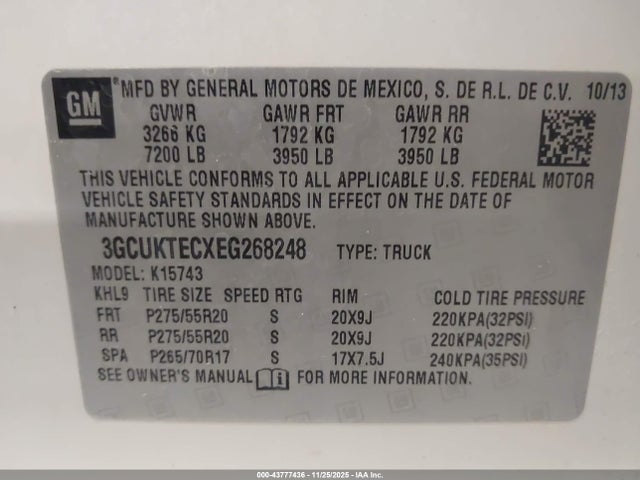 2014 CHEVROLET SILVERADO 1500 3GCUKTECXEG268248 Photo 8