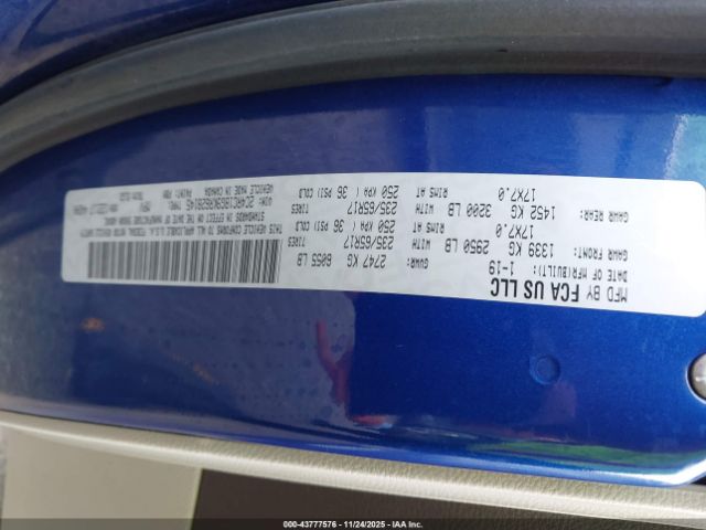 2019 CHRYSLER PACIFICA 2C4RC1BG9KR628145 Photo 8