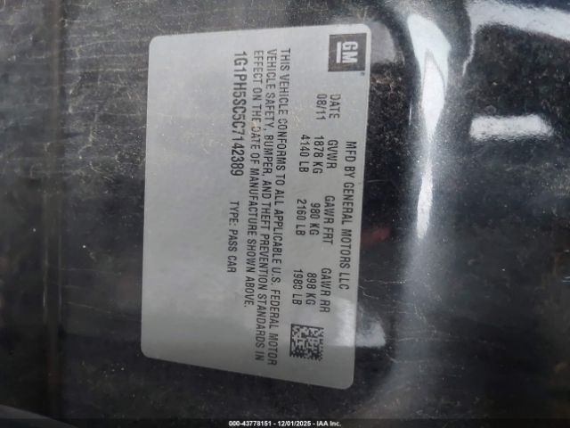 2012 CHEVROLET CRUZE 1G1PH5SC5C7142389 Photo 8