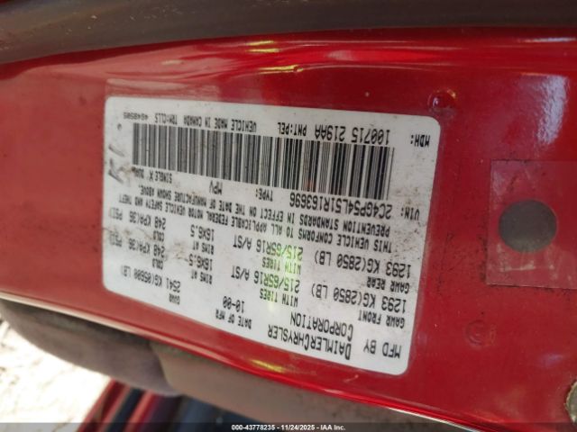 2001 CHRYSLER TOWN & COUNTRY 2C4GP54L51R163696 Photo 8