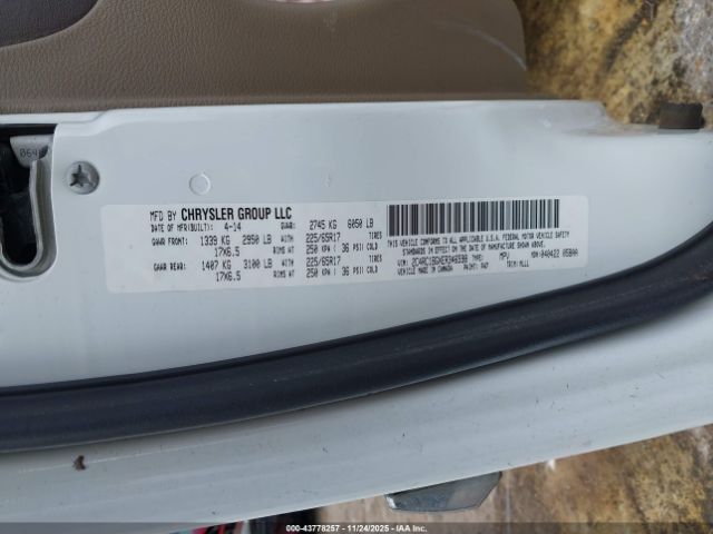 2014 CHRYSLER TOWN & COUNTRY 2C4RC1BGXER346598 Photo 8