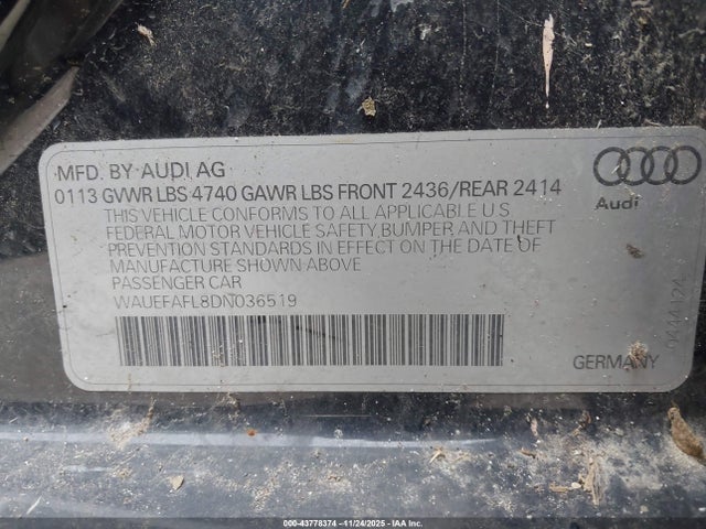 2013 AUDI A4 WAUEFAFL8DN036519 Photo 8