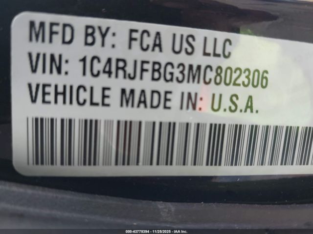 2021 JEEP GRAND CHEROKEE 1C4RJFBG3MC802306 Photo 8