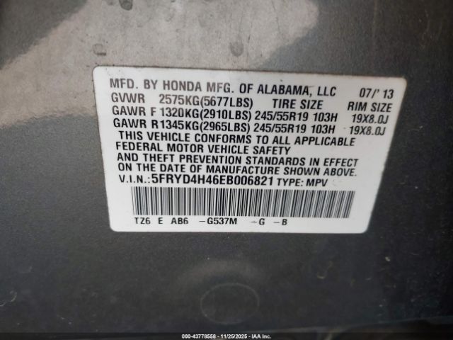 2014 ACURA MDX 5FRYD4H46EB006821 Photo 8
