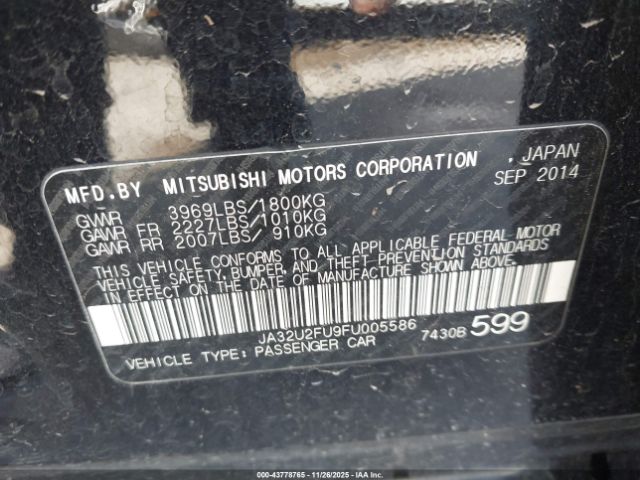 2015 MITSUBISHI LANCER JA32U2FU9FU005586 Photo 8