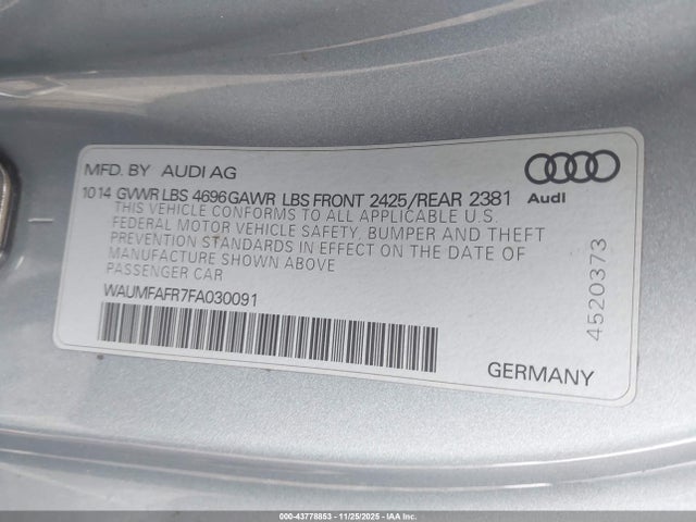 2015 AUDI A5 WAUMFAFR7FA030091 Photo 8