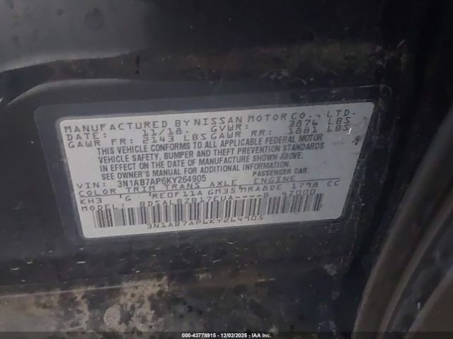 2019 NISSAN SENTRA 3N1AB7AP6KY264905 Photo 8