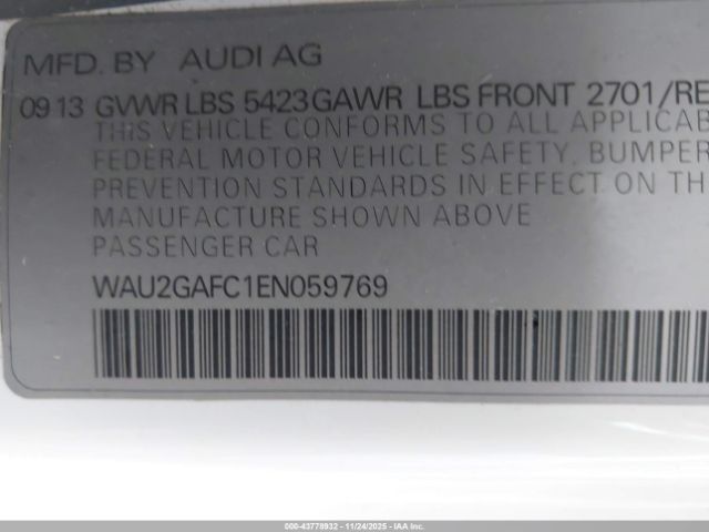 2014 AUDI A7 WAU2GAFC1EN059769 Photo 8