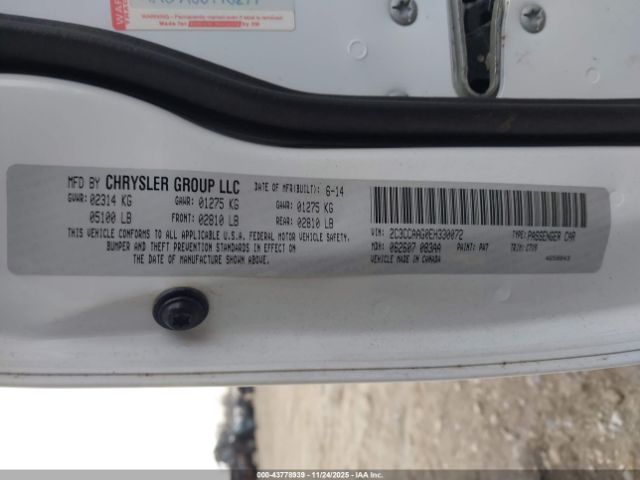 2014 CHRYSLER 300 2C3CCAAG0EH330072 Photo 8