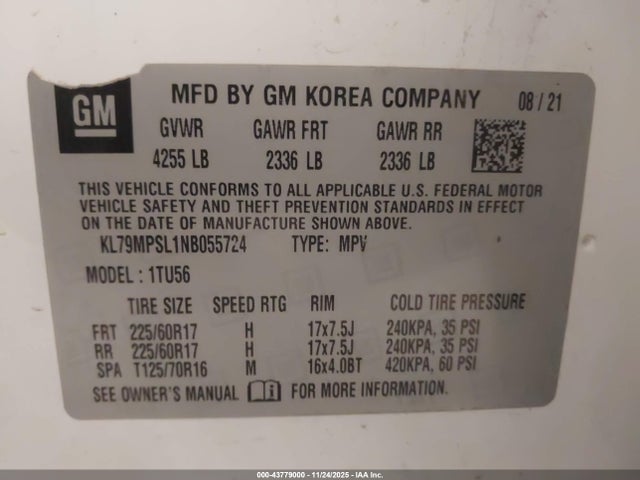 2022 CHEVROLET TRAILBLAZER KL79MPSL1NB055724 Photo 8