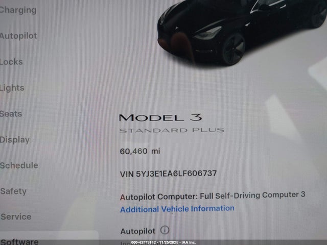 2020 TESLA MODEL 3 5YJ3E1EA6LF606737 Photo 6