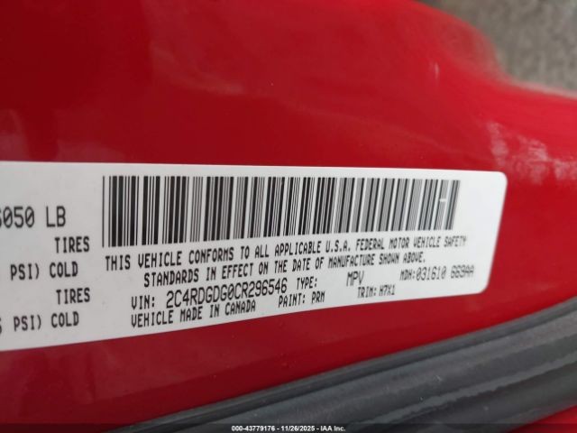 2012 DODGE GRAND CARAVAN 2C4RDGDG0CR296546 Photo 8