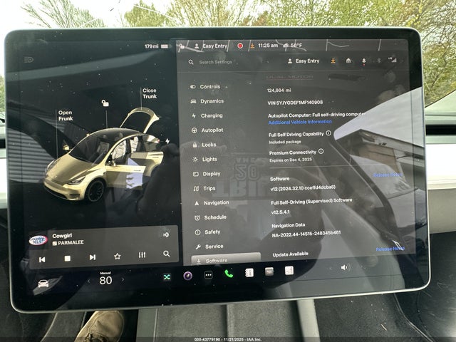 2021 Tesla Model Y Performance Dual Motor All-wheel Drive მანქანა იყიდება აუქციონზე, vin: 5YJYGDEF1MF140908, აუქციონის ნომერი: 43779190