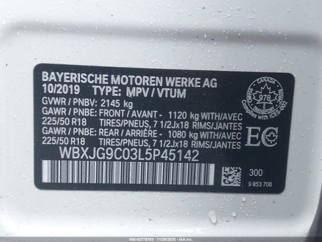 2020 BMW X1 WBXJG9C03L5P45142 Photo 8