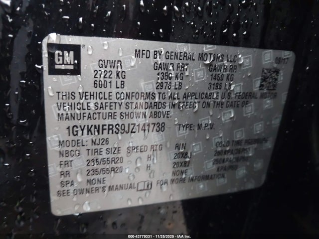 2018 CADILLAC XT5 1GYKNFRS9JZ141738 Photo 8