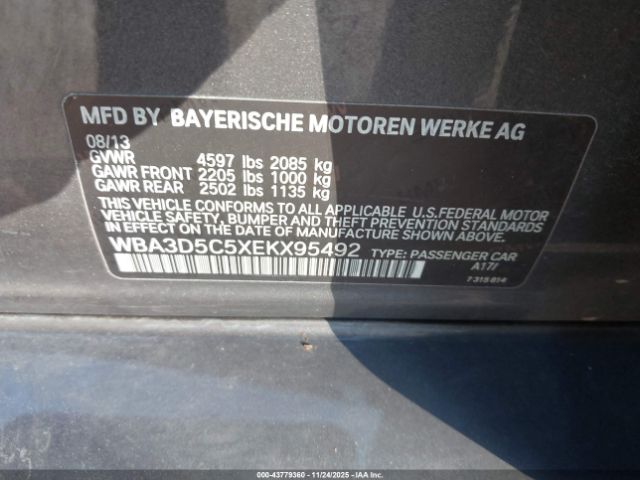 2014 BMW 328D WBA3D5C5XEKX95492 Photo 8