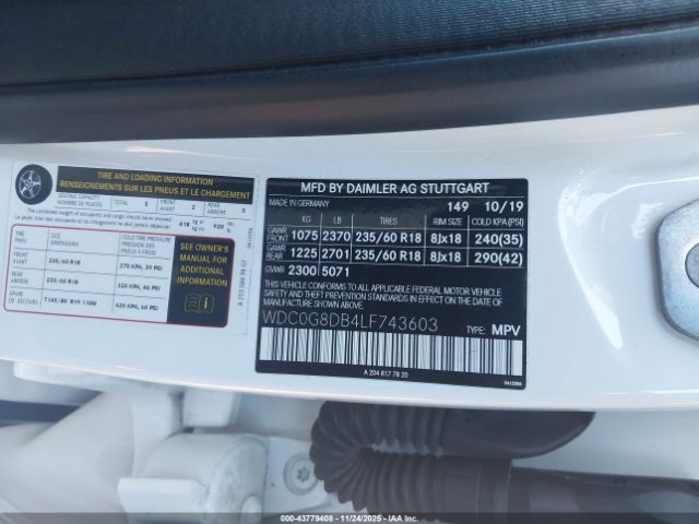 2020 MERCEDES-BENZ GLC 300 WDC0G8DB4LF743603 Photo 8