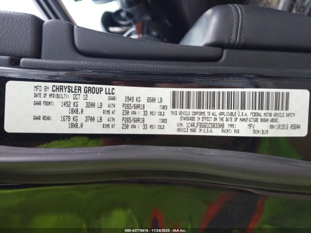 2013 JEEP GRAND CHEROKEE 1C4RJFBG6DC583308 Photo 8