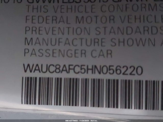 2017 AUDI A6 WAUC8AFC5HN056220 Photo 8