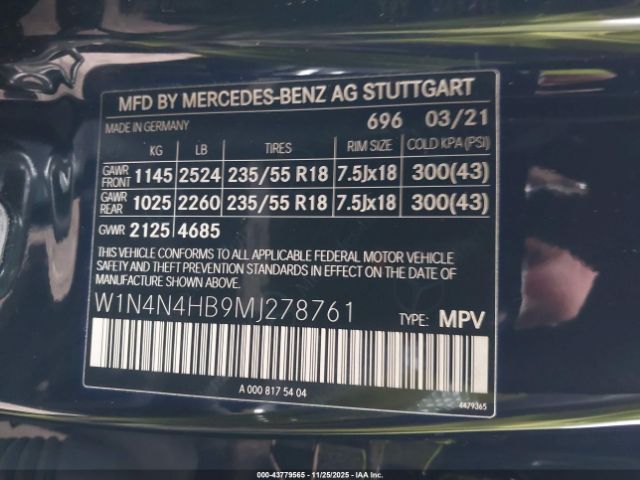 2021 MERCEDES-BENZ GLA 250 W1N4N4HB9MJ278761 Photo 8