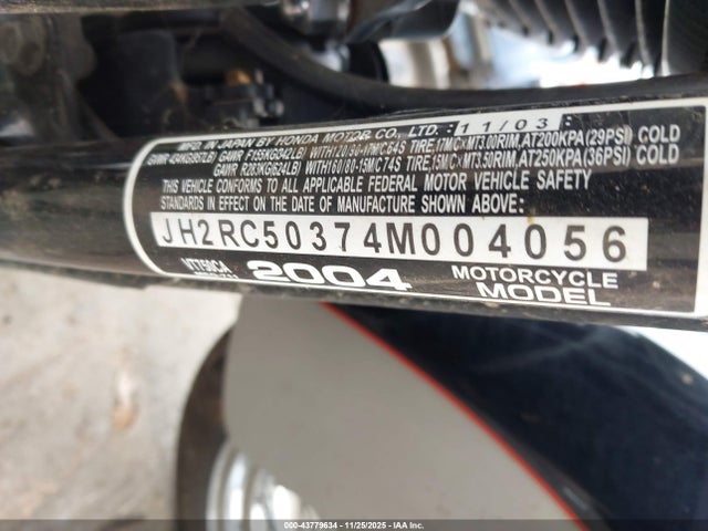 2004 HONDA VT750 JH2RC50374M004056 Photo 9